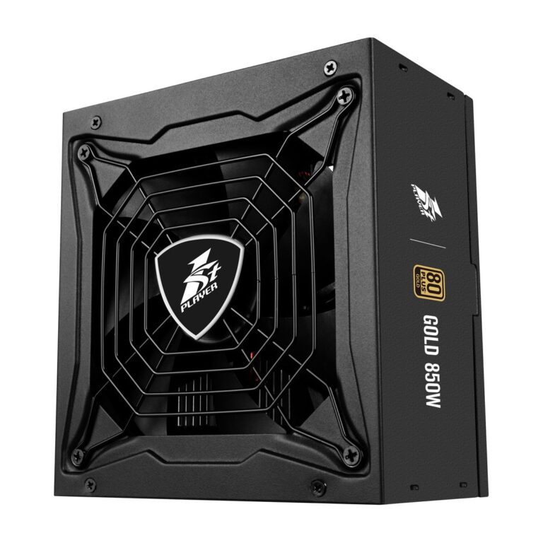 fuente de poder 850W 1st Player Gold PS-850SP full modular con caja Steampunk Gold