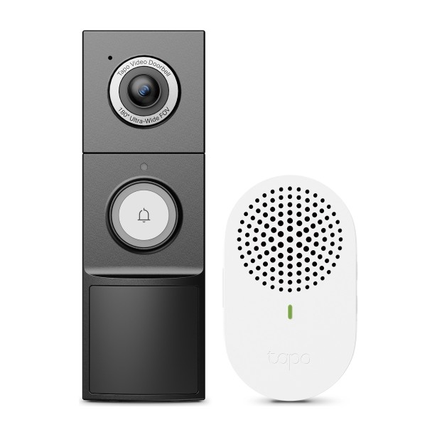 Video timbre inteligente inalámbrico TP-Link Tapo D235 2K 5MP con batería de 10000mAh